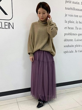 MKミッシェルクランさん(レディース・152cm)の秋コーディネート