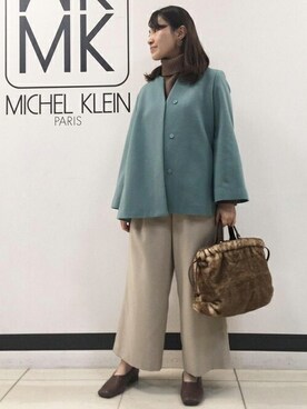 「MK MICHEL KLEIN（エムケーミッシェルクラン）のアイテム（その他アウター）」を使った、MKミッシェルクランさん（レディース・152cm）の秋コーディネート