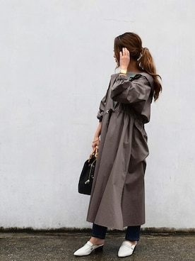 「MK MICHEL KLEIN（エムケーミッシェルクラン）のアイテム（その他アウター）」を使った、MKミッシェルクランさん（レディース・160cm）の冬コーディネート