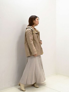 「MK MICHEL KLEIN（エムケーミッシェルクラン）のアイテム（ブルゾン）」を使った、MKミッシェルクランさん（レディース・152cm）の秋コーディネート
