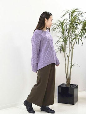 MKミッシェルクランさん（レディース・153cm）の冬コーディネート