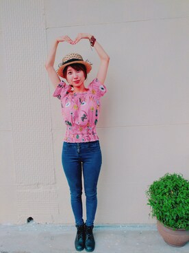 「ViVi（ヴィヴィ）のアイテム」を使った、Avonnnnさん（レディース・155cm）の夏コーディネート