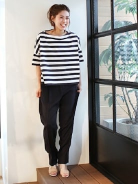 「Traditional Weatherwear」｜journal standard L'essage 銀座店スタッフさん（レディース・164cm）の春コーディネート