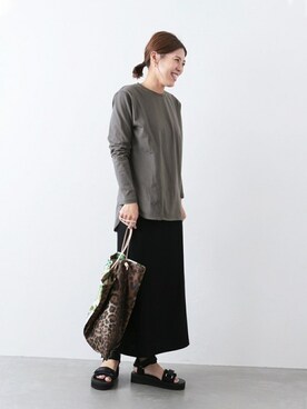 journal standard L'essage 銀座店スタッフさん（レディース・164cm）の冬コーディネート