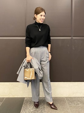 「journal standard L'essage（ジャーナルスタンダードレサージュ）のアイテム」を使った、journal standard L'essage 銀座店スタッフさん（レディース・164cm）の秋コーディネート