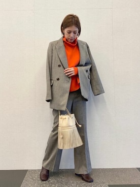 「ADAWAS（アダワズ）のアイテム」を使った、journal standard L'essage 銀座店スタッフさん（レディース・164cm）の秋コーディネート