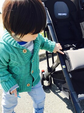 「Combi mini」｜Allenさん（キッズ・70cm）の春コーディネート