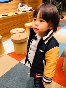 「タキシード」｜「アイテム（その他）」を使った、Allenさん（キッズ・80cm）の冬コーディネート