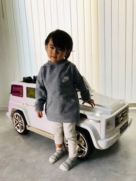 「ベンツ」｜Allenさん（キッズ・80cm）の冬コーディネート