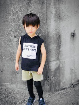 Allenさん(キッズ・100cm)の夏コーディネート