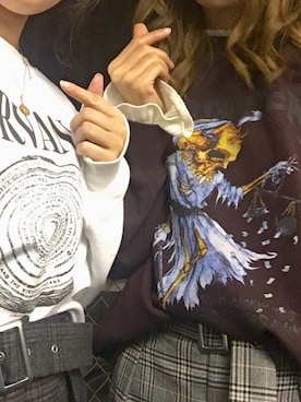 「ロック」｜「アイテム（ローファー）」を使った、桃さん（レディース・163cm）の秋コーディネート