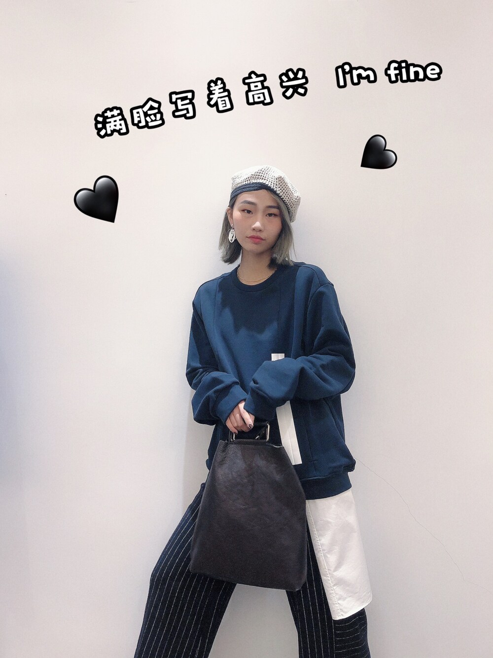 「MUのアイテム（パーカー、ブルー系）」を使った、haxhaxさん（レディース・168cm）の冬コーディネートの1枚目の写真