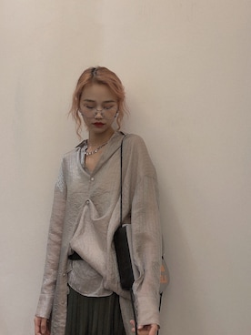 「MU（エムユー）のアイテム」を使った、haxhaxさん（レディース・168cm）の春コーディネート