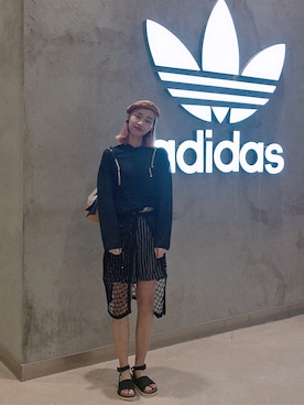 「MU（エムユー）のアイテム」を使った、haxhaxさん（レディース・168cm）の春コーディネート