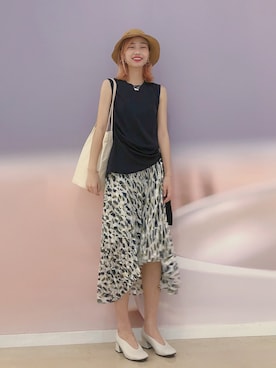 「MU（エムユー）のアイテム」を使った、haxhaxさん（レディース・168cm）の春コーディネート