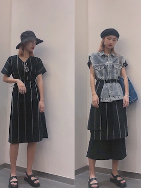 「MU（エムユー）のアイテム」を使った、haxhaxさん（レディース・168cm）の春コーディネート