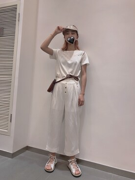 「MU（エムユー）のアイテム」を使った、haxhaxさん（レディース・168cm）の夏コーディネート