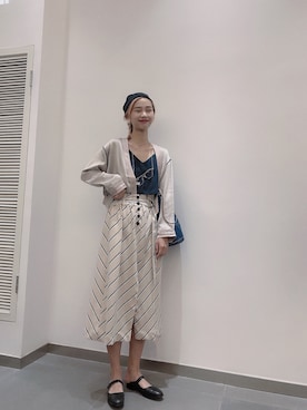 「MU（エムユー）のアイテム」を使った、haxhaxさん（レディース・168cm）の夏コーディネート