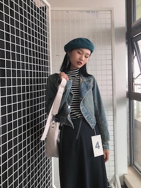 「MU（エムユー）のアイテム」を使った、haxhaxさん（レディース・168cm）の夏コーディネート