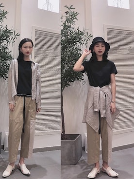 「MU（エムユー）のアイテム」を使った、haxhaxさん（レディース・168cm）の夏コーディネート