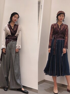 「MU（エムユー）のアイテム」を使った、haxhaxさん（レディース・168cm）の夏コーディネート