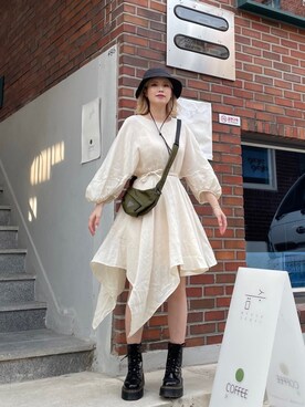 白ワンピース の人気ファッションコーディネート 地域 韓国 Wear