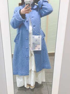 「merry jenny（メリージェニー）のアイテム（ジャンパースカート）」を使った、ma~さん（レディース・152cm）の冬コーディネート