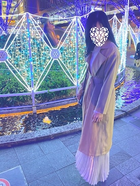 「abc une face（アーベーセーアンフェイス）のアイテム（ジャケット/アウター）」を使った、miさん（レディース・165cm）の冬コーディネート