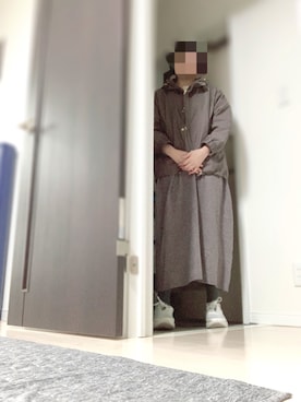 「ブラウンコーデ」｜「アイテム（マウンテンパーカー）」を使った、iakeさん（レディース・158cm）の秋コーディネート