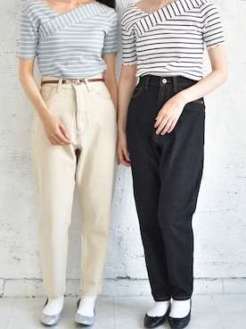 「PairPair（ペアペア）のアイテム（パンツ）」を使った、pairpairさん（レディース・165cm）の春コーディネート
