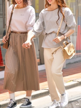 「PairPair（ペアペア）のアイテム」を使った、pairpairさん（レディース・165cm）の夏コーディネート