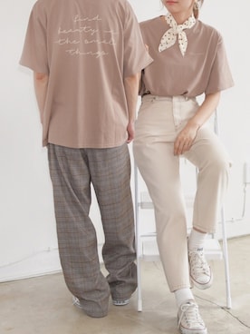 「PairPair（ペアペア）のアイテム（トップス）」を使った、pairpairさん（レディース・165cm）の夏コーディネート