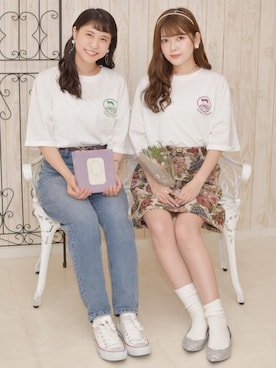 「PairPair（ペアペア）のアイテム（トップス）」を使った、pairpairさん（レディース・165cm）の夏コーディネート