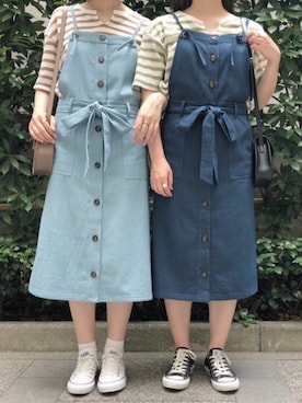 「PairPair（ペアペア）のアイテム（ワンピース/ドレス）」を使った、pairpairさん（レディース・165cm）の夏コーディネート