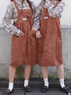 「PairPair（ペアペア）のアイテム（ワンピース/ドレス）」を使った、pairpairさん（レディース・165cm）の秋コーディネート