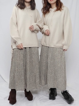 「PairPair（ペアペア）のアイテム」を使った、pairpairさん（レディース・155cm）の冬コーディネート