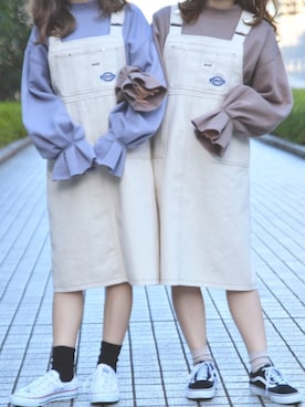 「PairPair（ペアペア）のアイテム（ワンピース/ドレス）」を使った、pairpairさん（レディース・155cm）の冬コーディネート