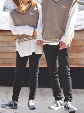 「PairPair（ペアペア）のアイテム」を使った、pairpairさん（レディース・155cm）の冬コーディネート