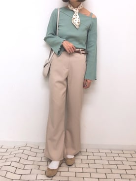 「PairPair（ペアペア）のアイテム」を使った、pairpairさん（レディース・165cm）の春コーディネート