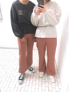 「PairPair（ペアペア）のアイテム（パンツ）」を使った、pairpairさん（レディース・165cm）の冬コーディネート