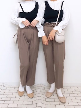 「PairPair（ペアペア）のアイテム」を使った、pairpairさん（レディース・165cm）の春コーディネート