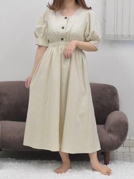 「PairPair（ペアペア）のアイテム（ワンピース/ドレス）」を使った、pairpairさん（レディース・155cm）の春コーディネート