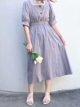 「PairPair（ペアペア）のアイテム（ワンピース/ドレス）」を使った、pairpairさん（レディース・155cm）の夏コーディネート