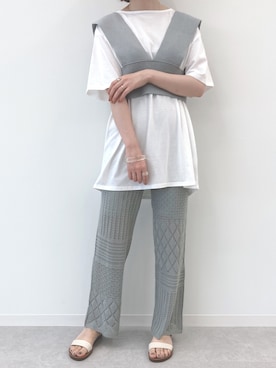 「PairPair（ペアペア）のアイテム」を使った、pairpairさん（レディース・155cm）の夏コーディネート