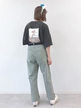 「PairPair（ペアペア）のアイテム（パンツ）」を使った、pairpairさん（レディース・155cm）の夏コーディネート