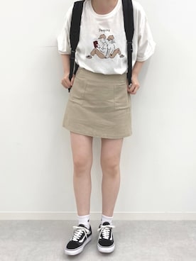 「PairPair（ペアペア）のアイテム（トップス）」を使った、pairpairさん（レディース・165cm）の夏コーディネート