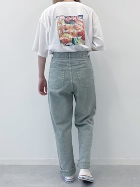 「PairPair（ペアペア）のアイテム（トップス）」を使った、pairpairさん（レディース・165cm）の夏コーディネート