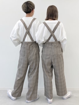 「PairPair（ペアペア）のアイテム（パンツ）」を使った、pairpairさん（レディース・165cm）の夏コーディネート