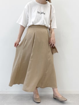 「PairPair（ペアペア）のアイテム（スカート）」を使った、pairpairさん（レディース・165cm）の夏コーディネート