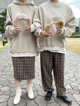 「PairPair（ペアペア）のアイテム」を使った、pairpairさん（レディース・165cm）の秋コーディネート